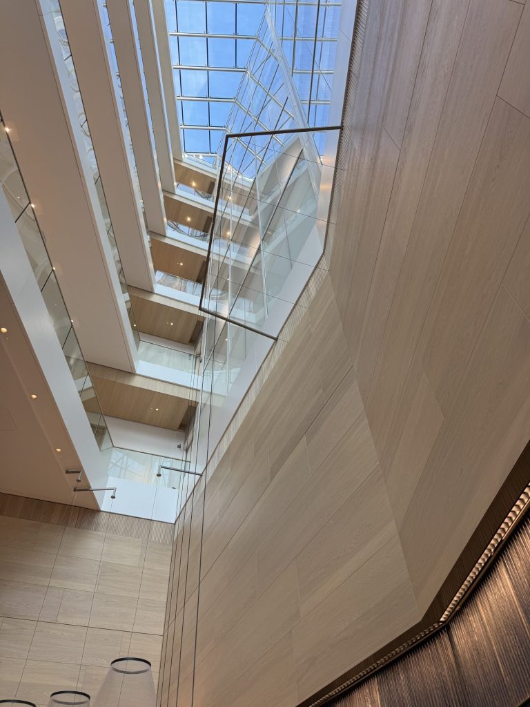 Modern interior with skylight