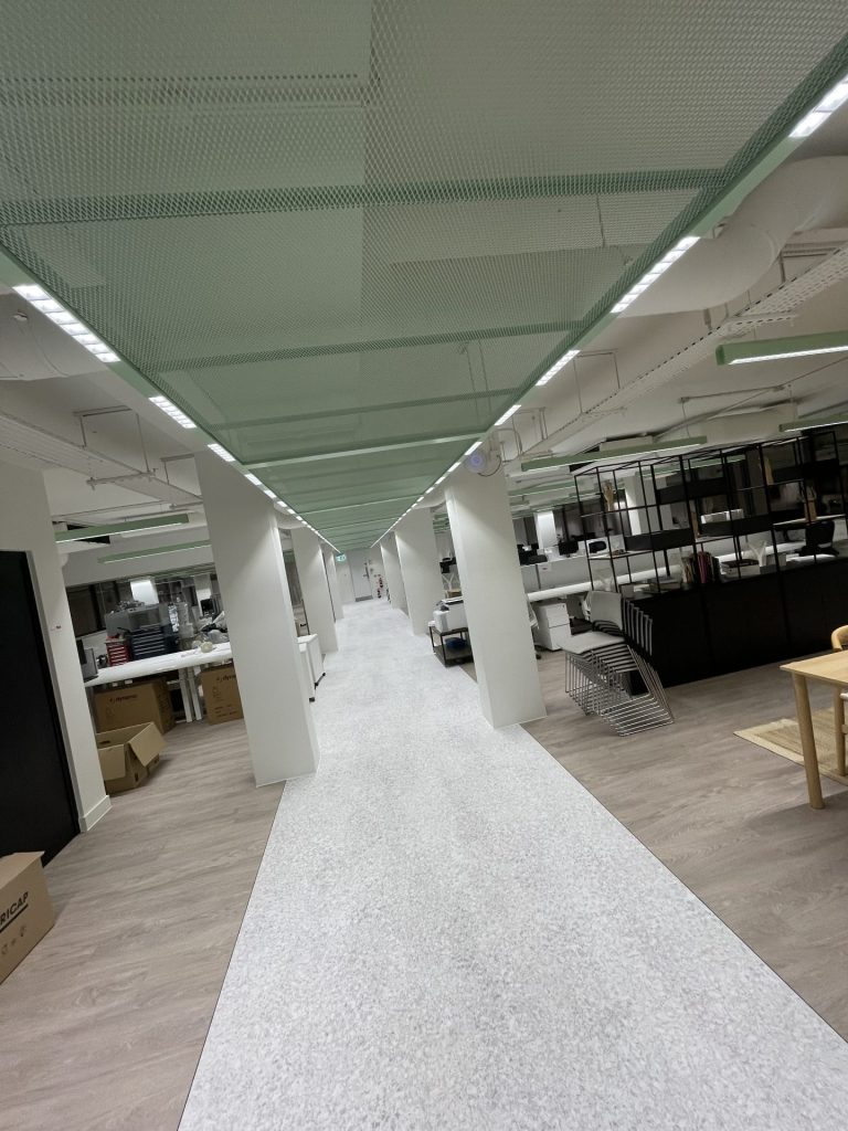 Modern office interior view